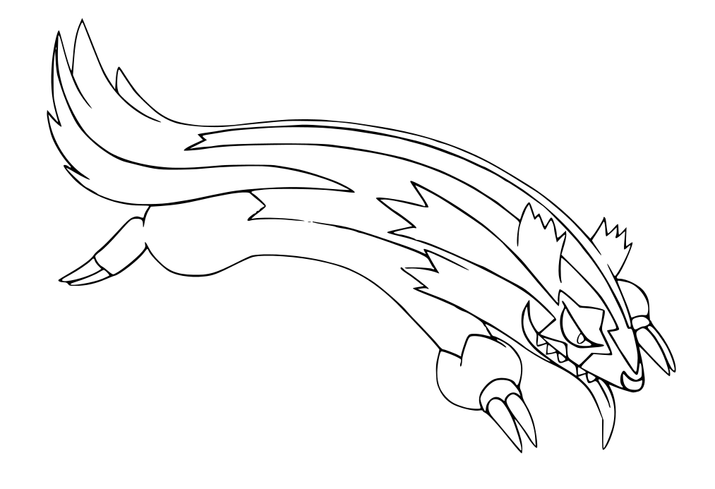 Coloriage Pokemon Épée Et Bouclier Formes De Galar Lineon De Galar - Pokémon à imprimer