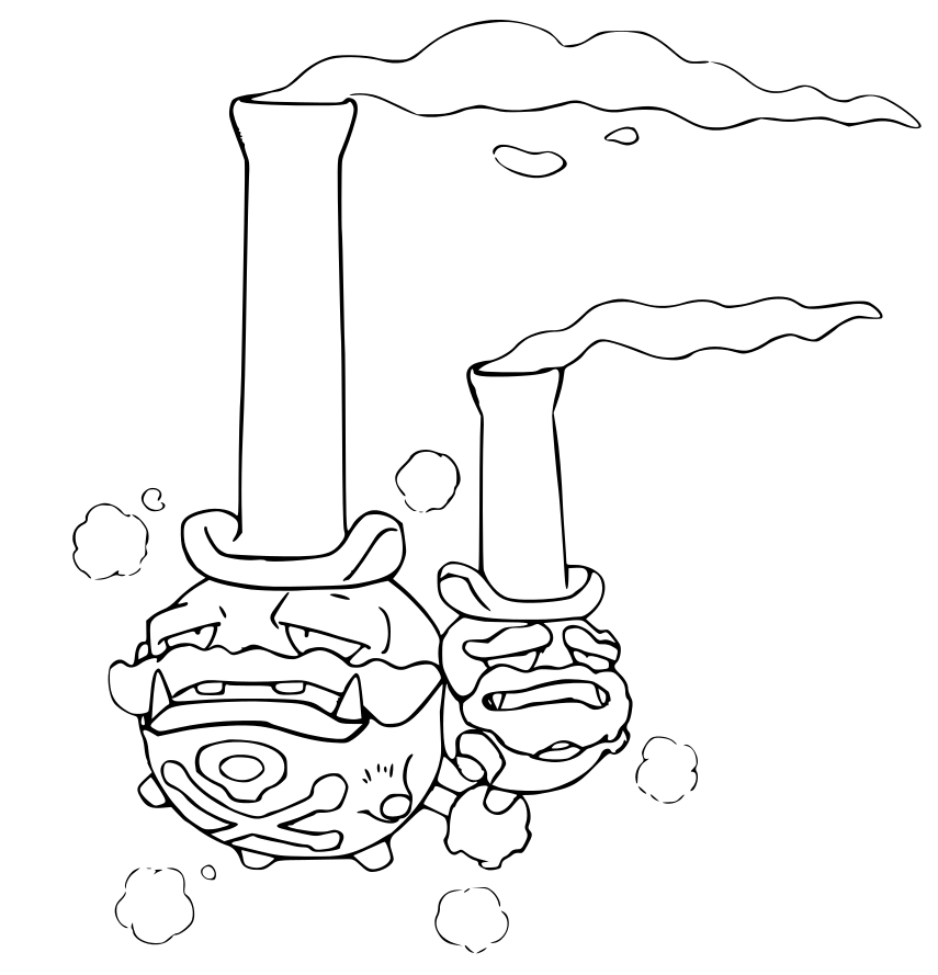 Coloriage Pokemon Épée Et Bouclier Formes De Galar Smogogo De Galar - Pokémon à imprimer