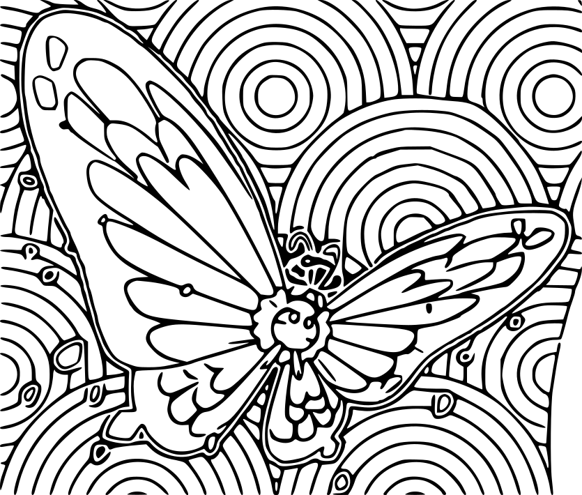 Coloriage Pokemon Gigamax Papilusion - Pokémon à imprimer
