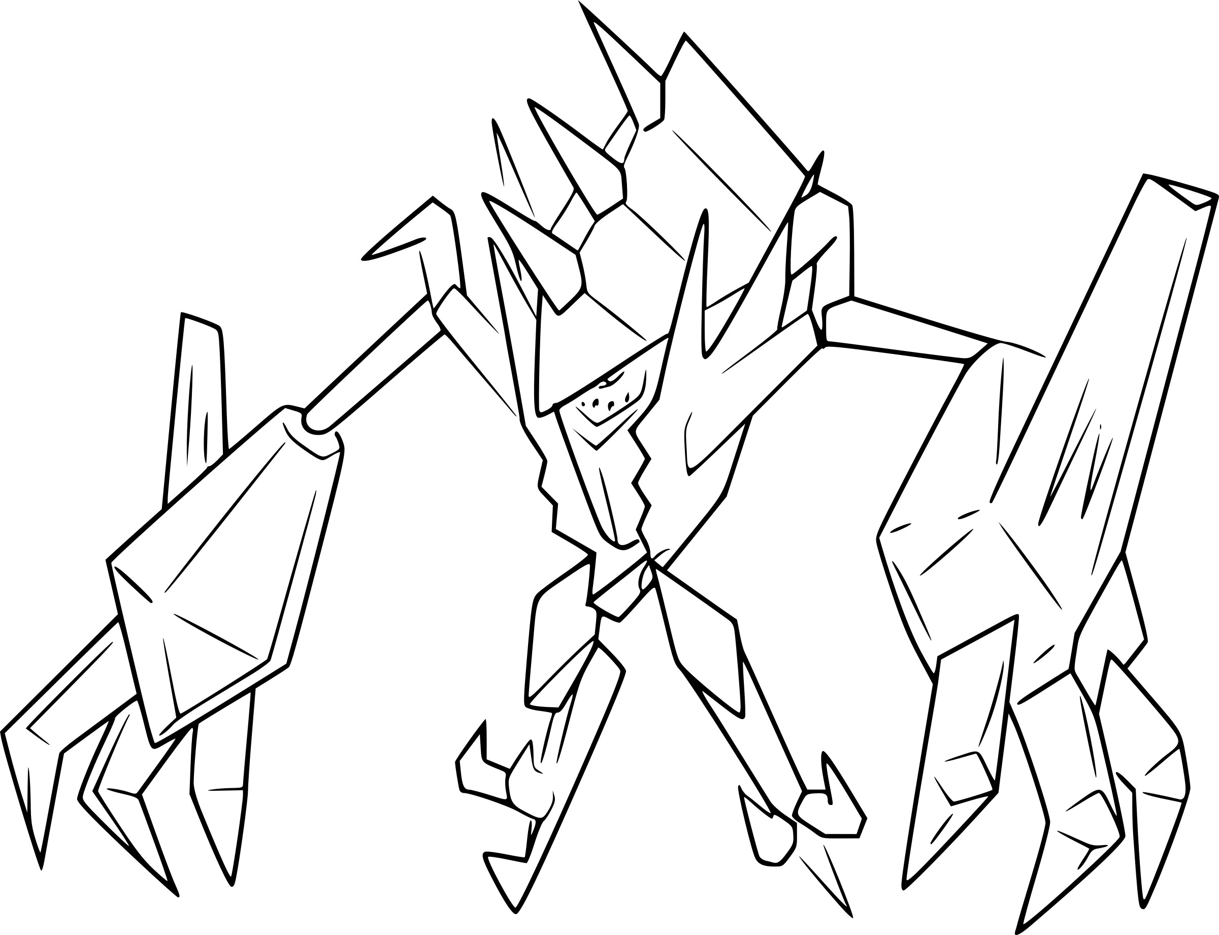 Coloriage Pokemon Légendaire Necrozma - Pokémon à imprimer