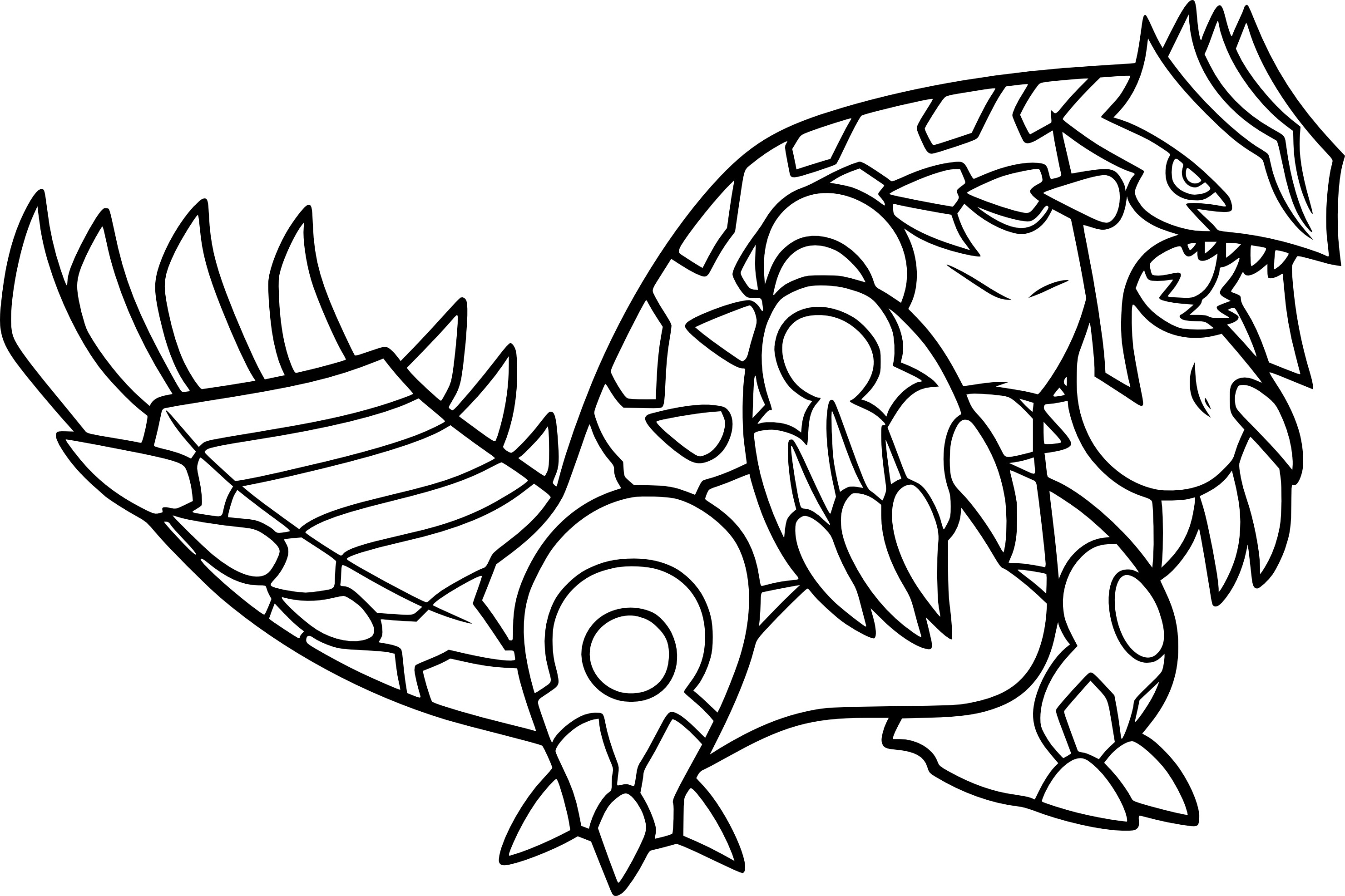 Coloriage Pokemon Légendaire - Pokémon à imprimer