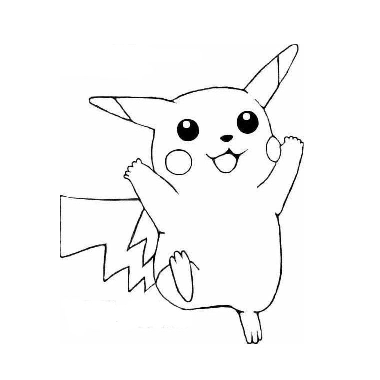 Coloriage Pokemon Pikachu - Pokémon à imprimer