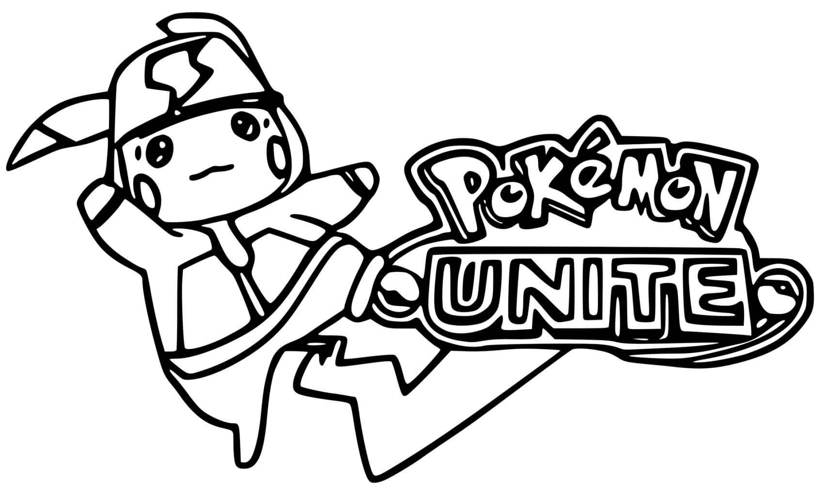 Coloriage Pokemon Unite Pikachu - Pokémon à imprimer