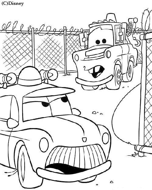 Coloriage Police Cars - Cars à imprimer