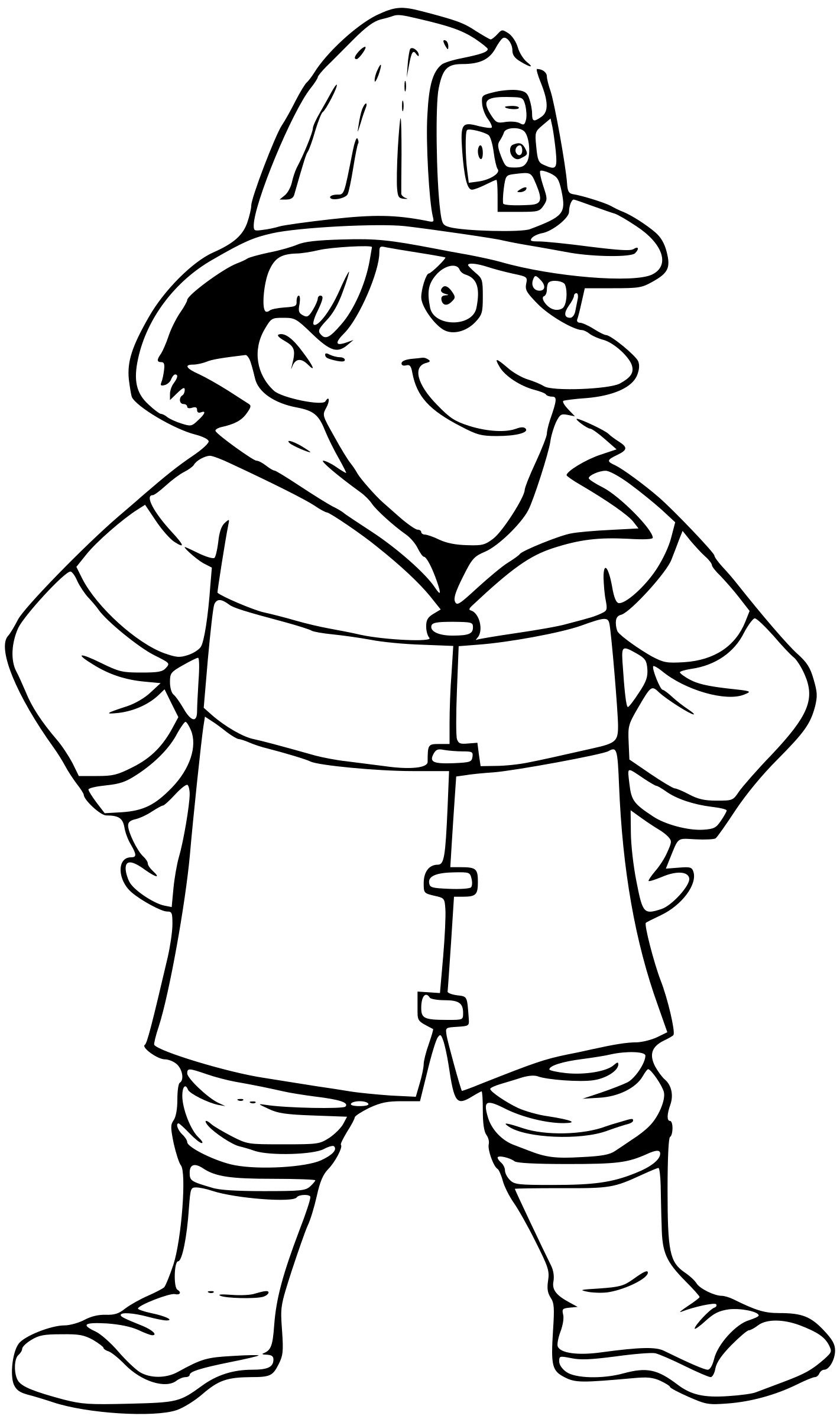 Coloriage Pompier