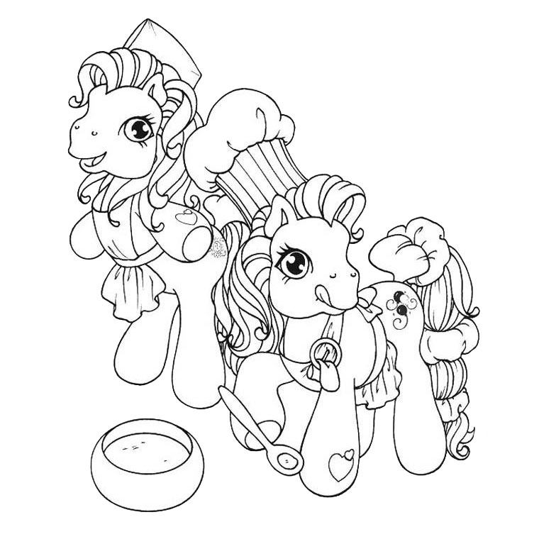 Coloriage Poney Chevaux - Cheval à imprimer