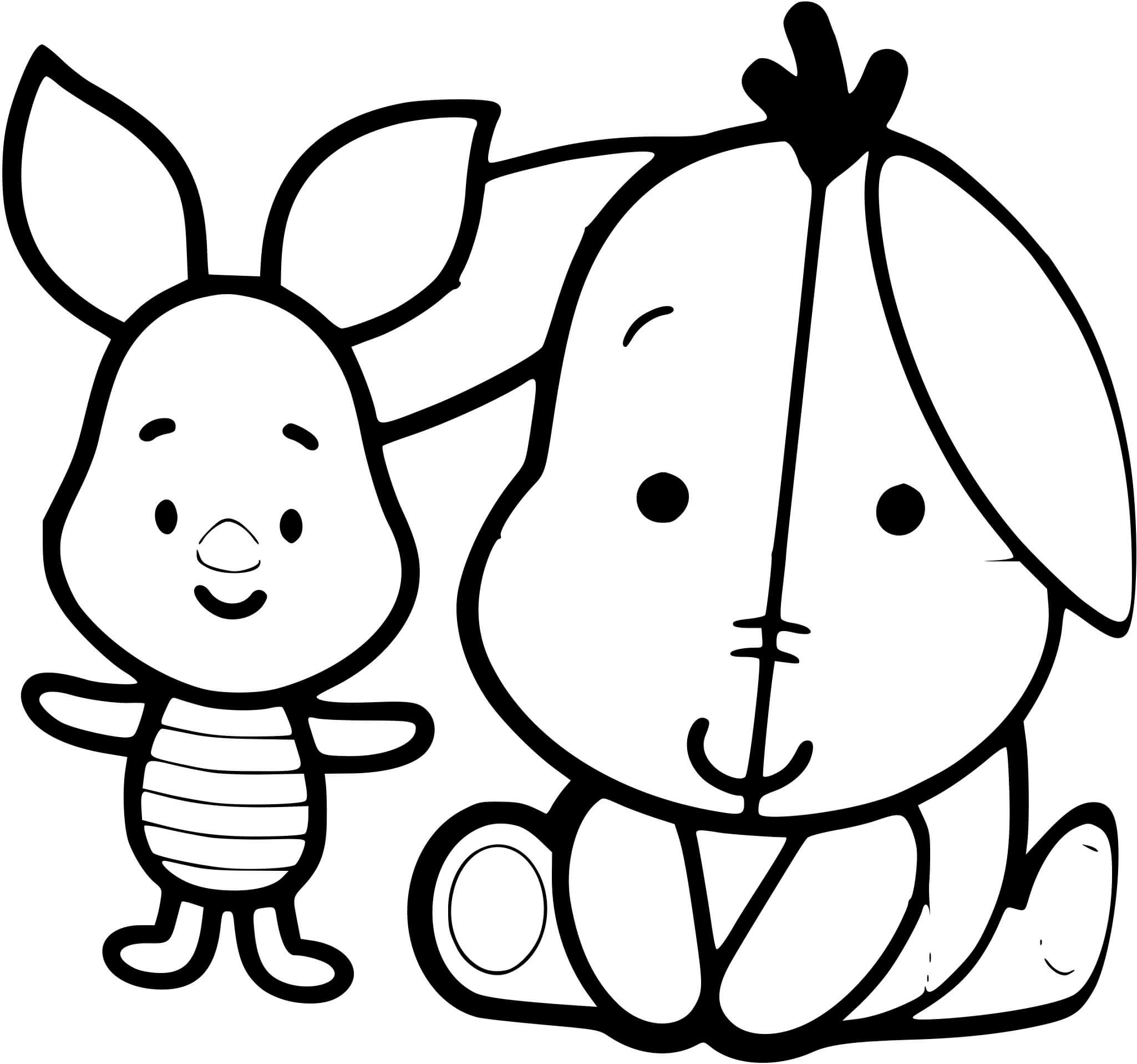 Coloriage Porcinet - Disney bébé à imprimer