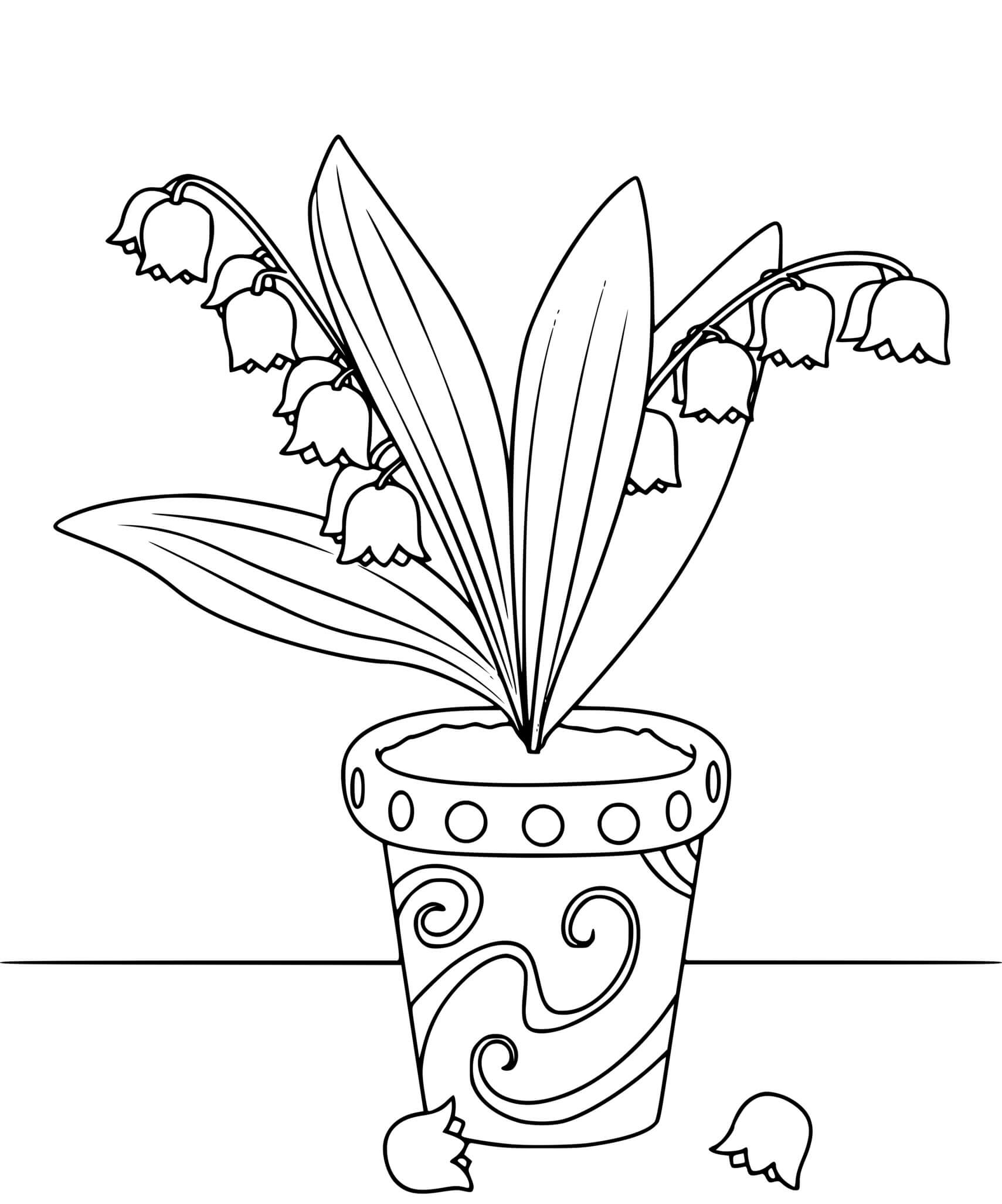 Coloriage Muguet 1er mai