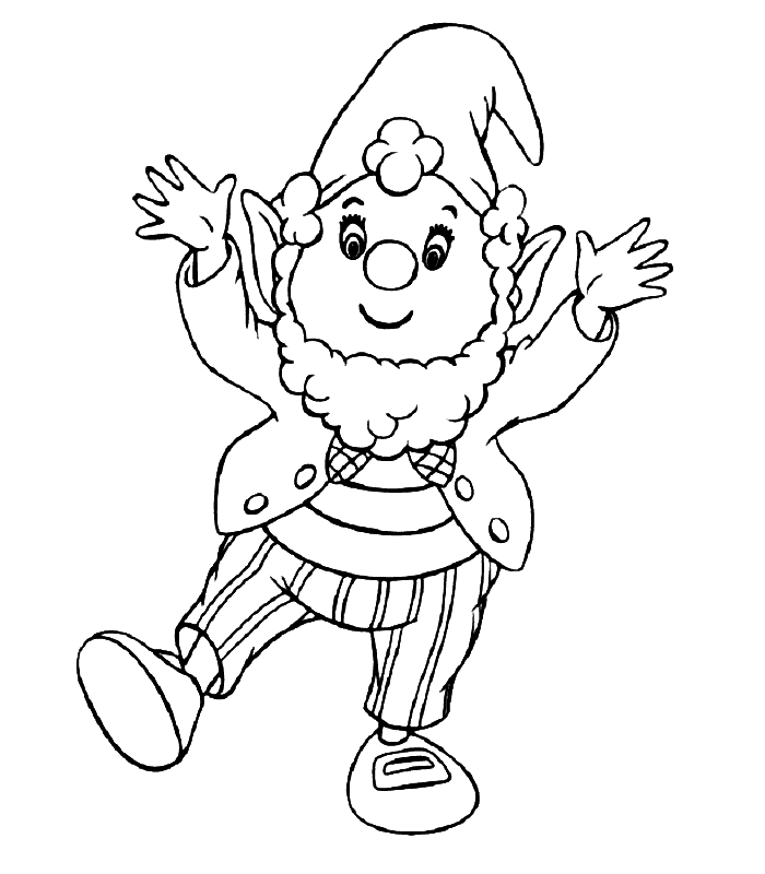 Coloriage Potiron Bras Ouverts - Oui oui à imprimer