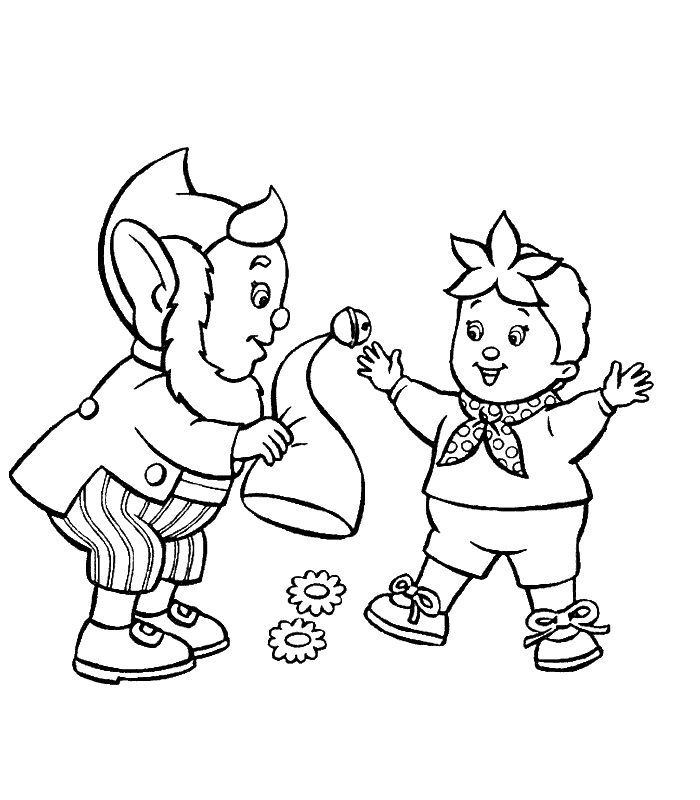Coloriage Potiron Et Enfant - Oui oui à imprimer