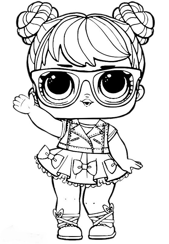 Coloriage Poupée LOL
