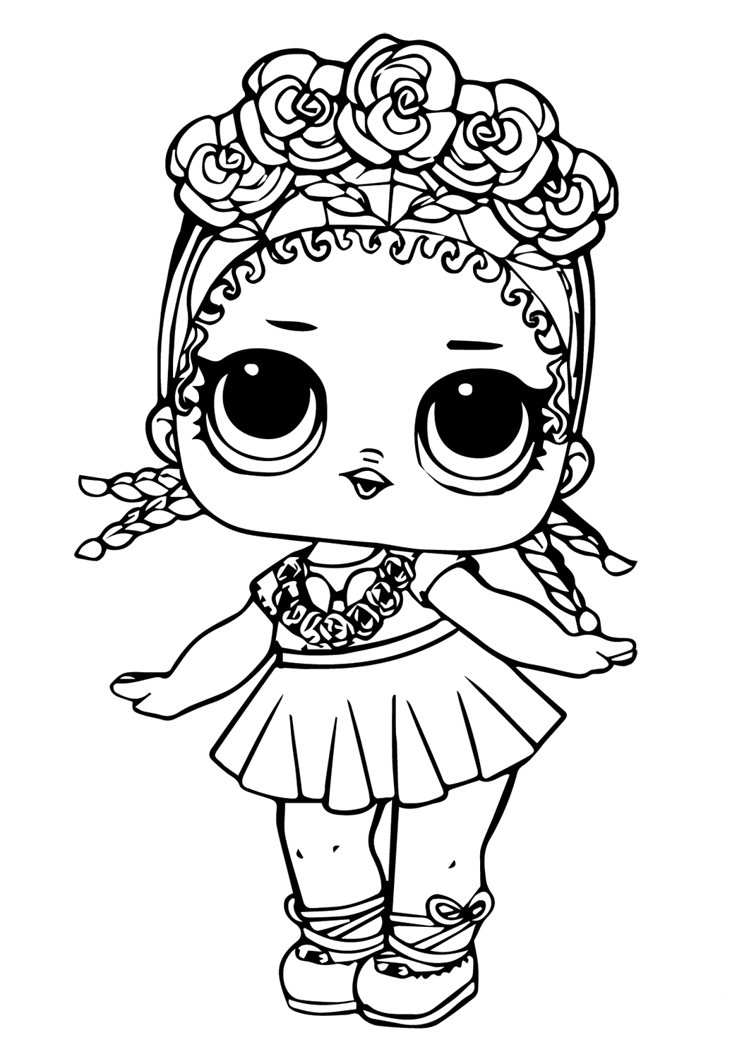 Coloriage Poupée LOL Surprise Punk Boi série 3 - Poupée LOL à imprimer