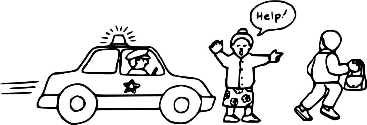 Coloriage Poursuite D'Un Voleur En Voiture D'Epolice - Police à imprimer