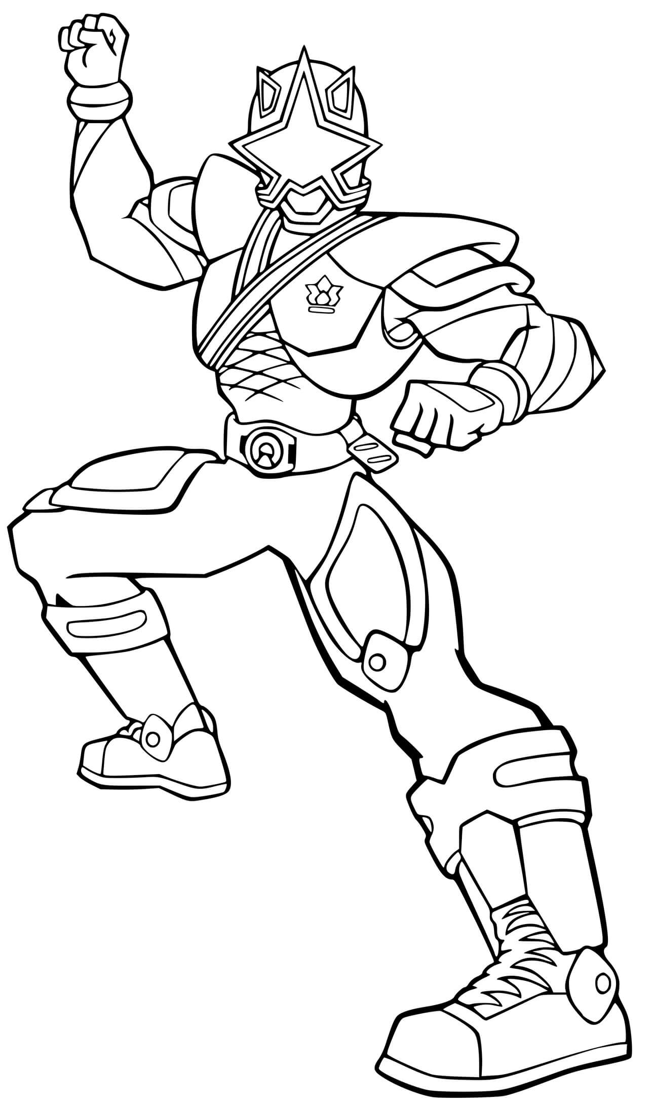 Coloriage Power Rangers Rpm Force - Power rangers à imprimer