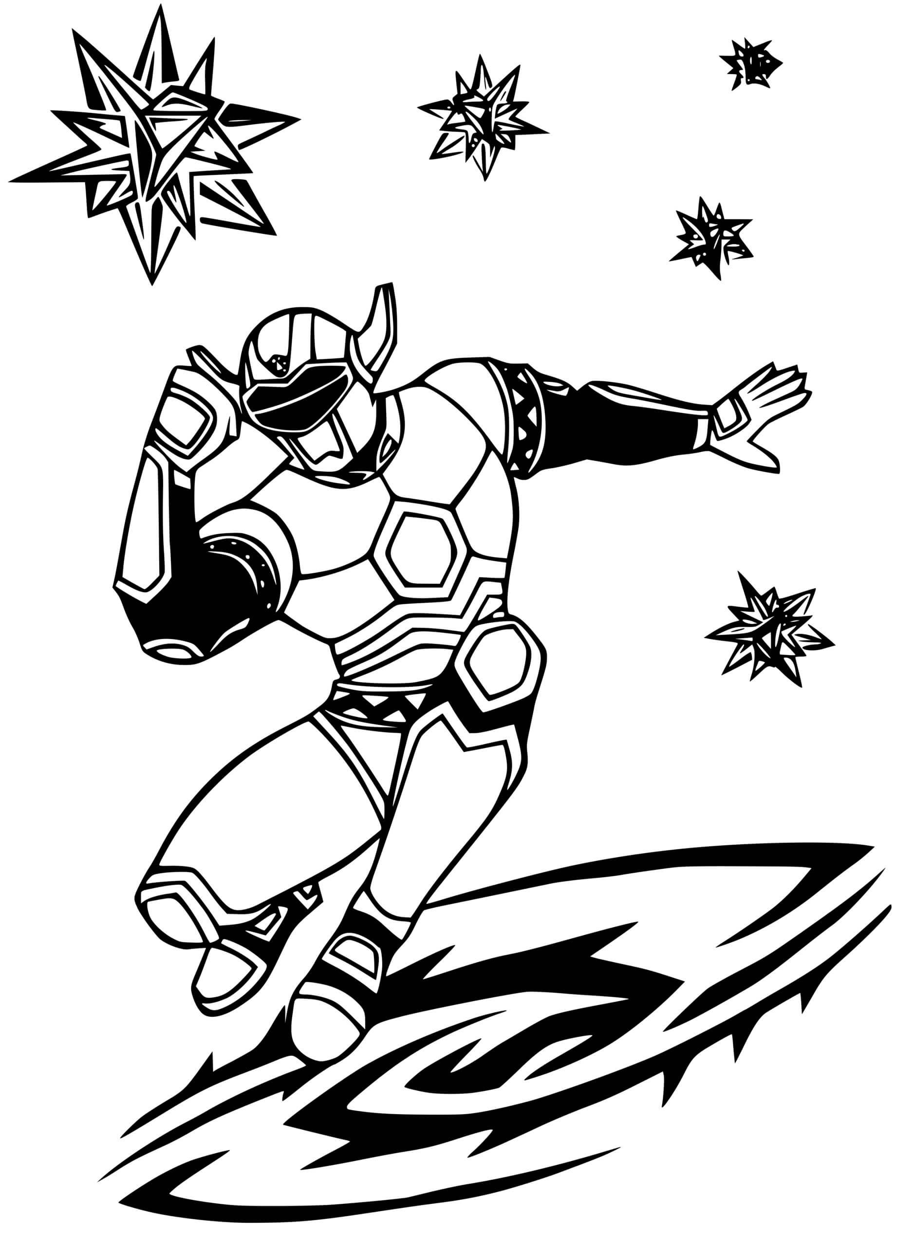 Coloriage Power Rangers Super Energy - Power rangers à imprimer