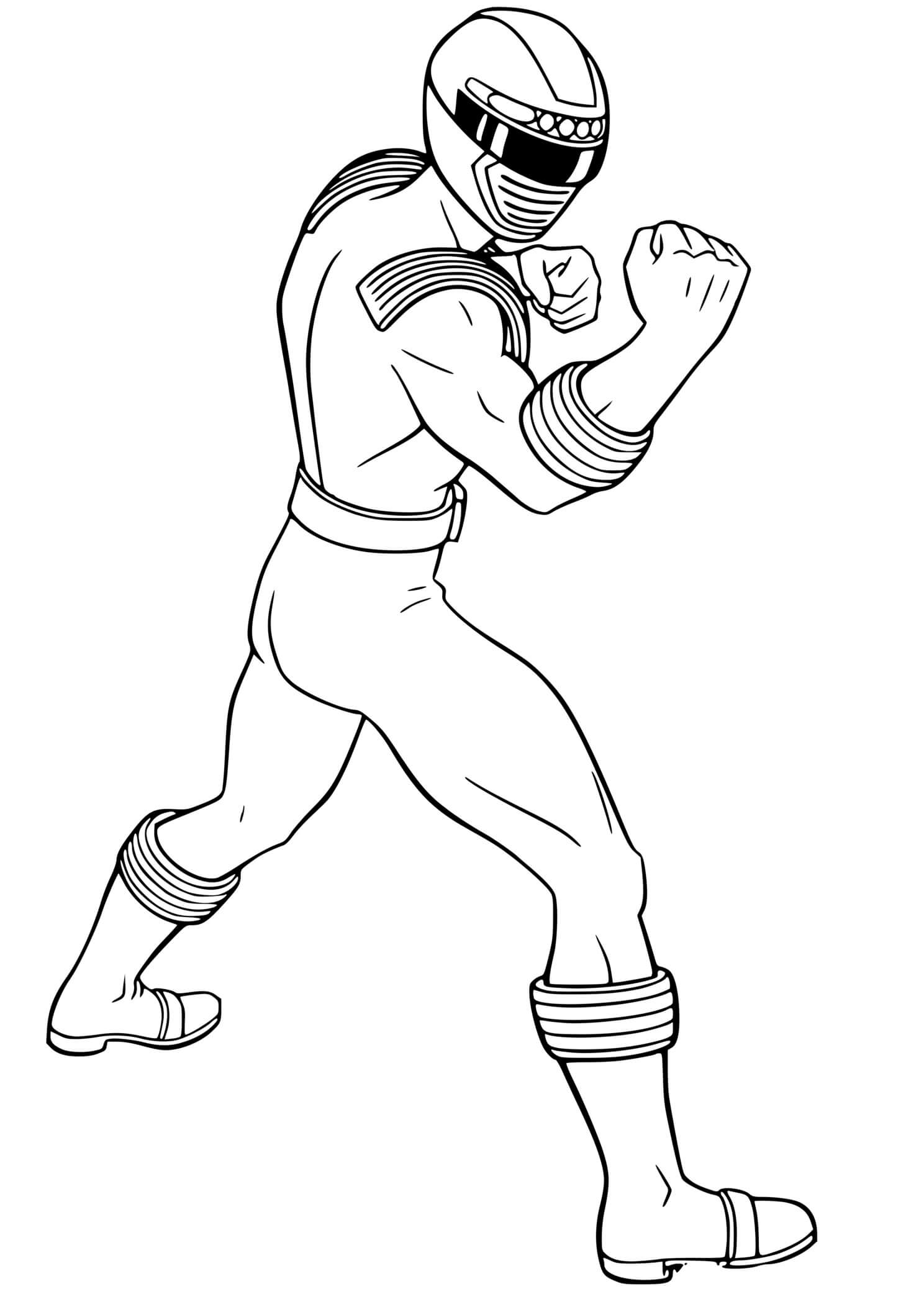 Coloriage Power Rangers Time Force - Power rangers à imprimer