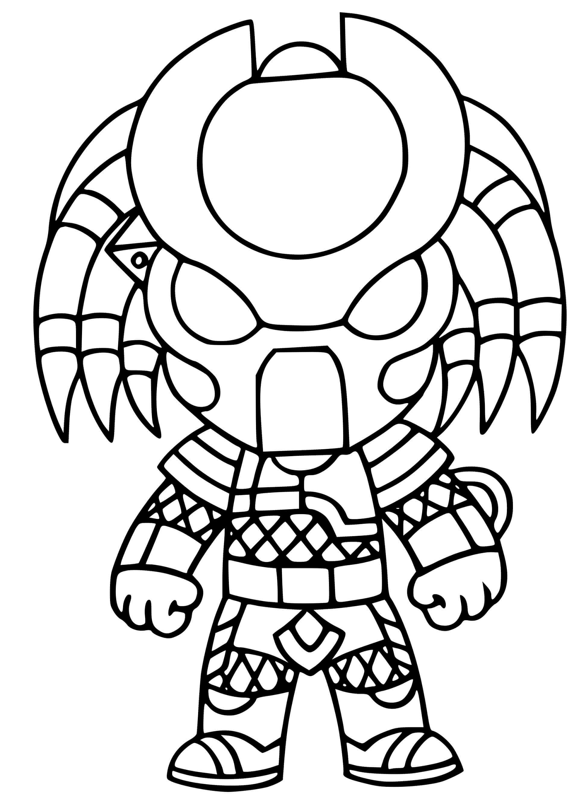 Coloriage Predator Skin - Fortnite à imprimer