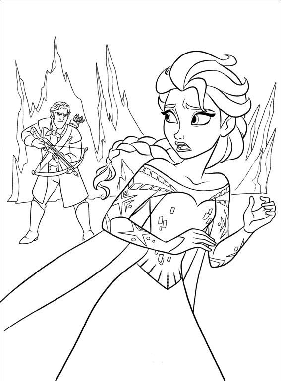 Coloriage Prince Hans Piege Anna - La Reine des neiges à imprimer