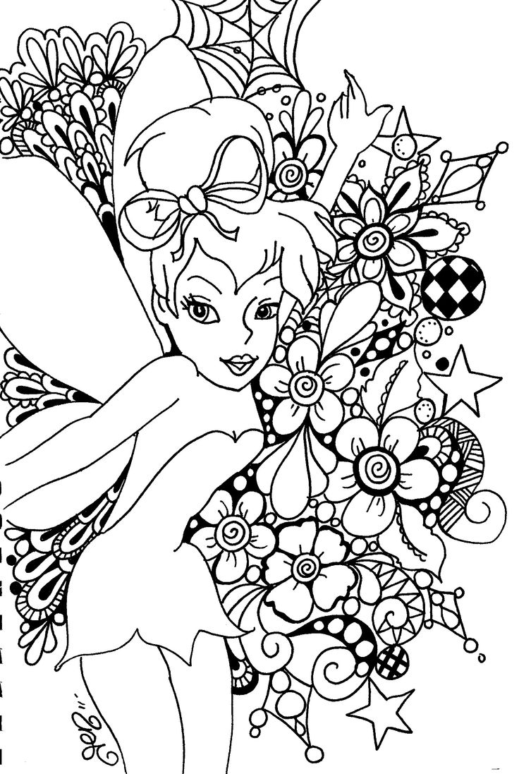 Coloriage Princesse Ariel La Fée Disney Adulte - Disney adulte à imprimer