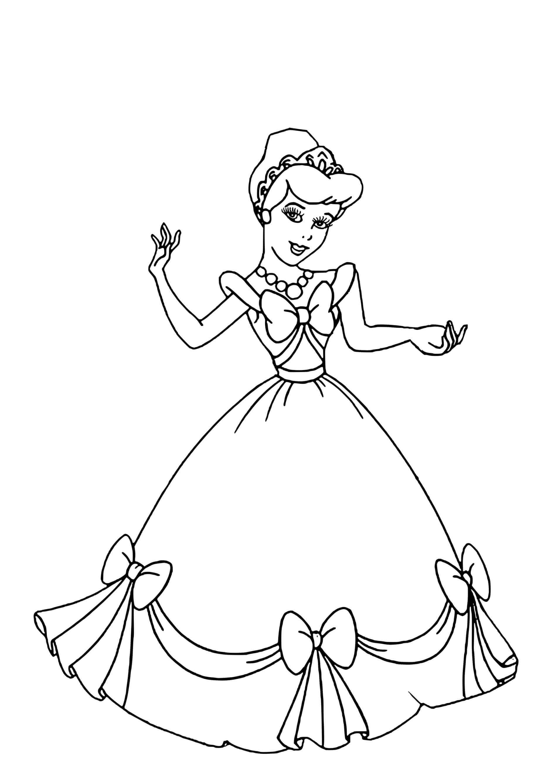 Coloriage Princesse Aurore Quand Elle Etait Une Petite Fille - Aurore à imprimer