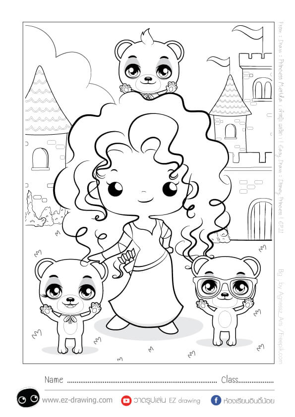 Coloriage Princesse disney