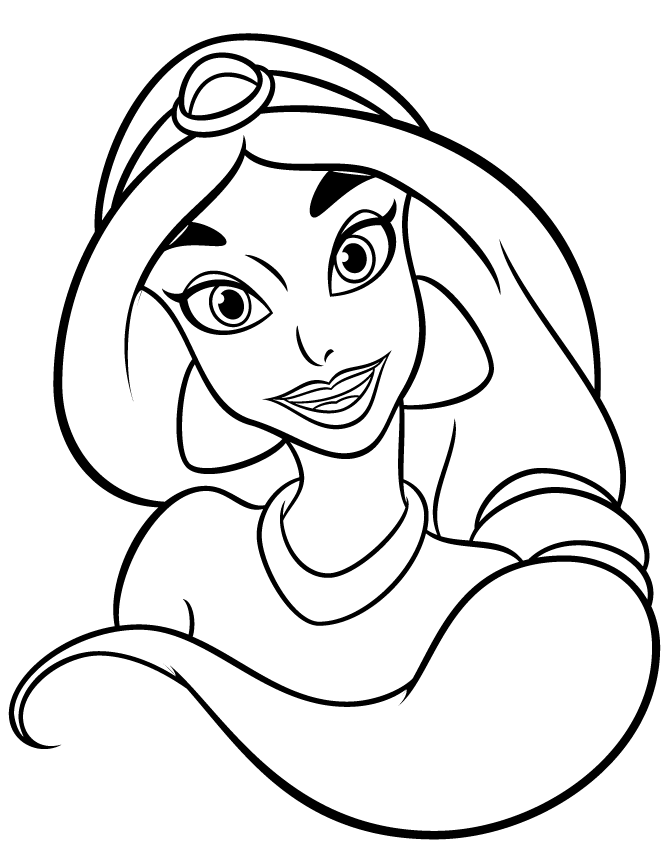 Coloriage Princesse Facile 17 - Facile à imprimer