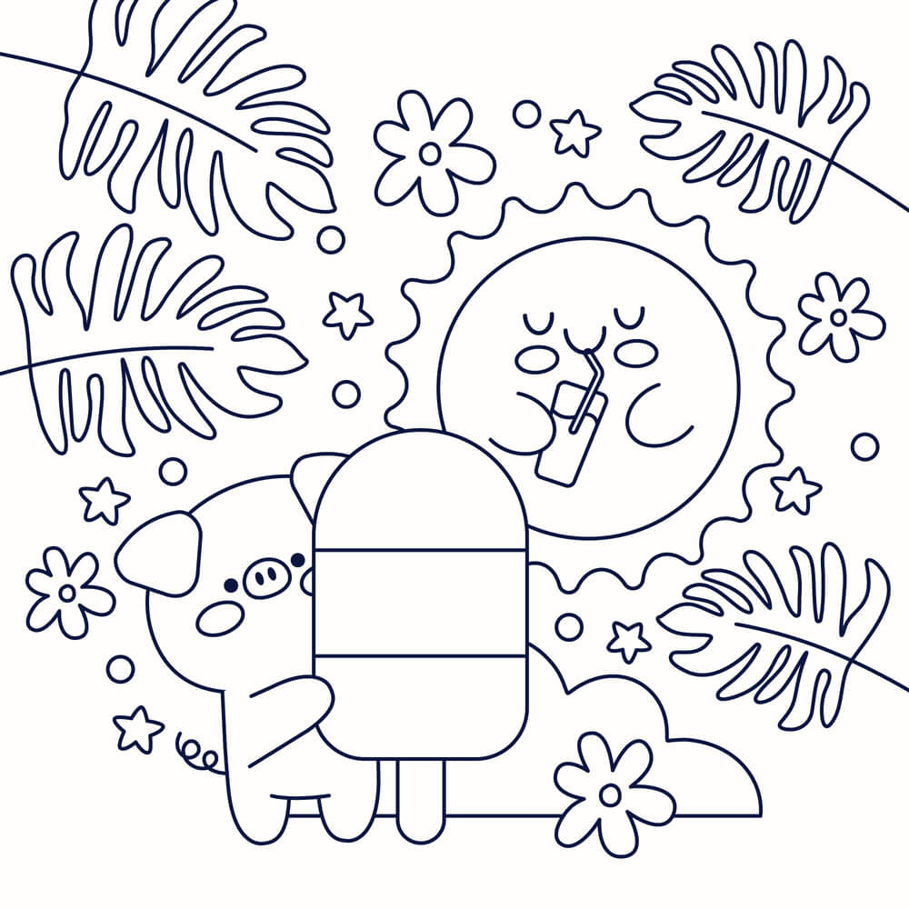 Coloriage Printemps
