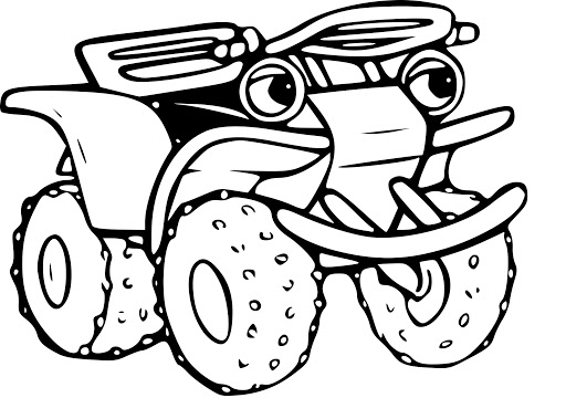 Coloriage Quad 4x4 Facile - 4x4 à imprimer