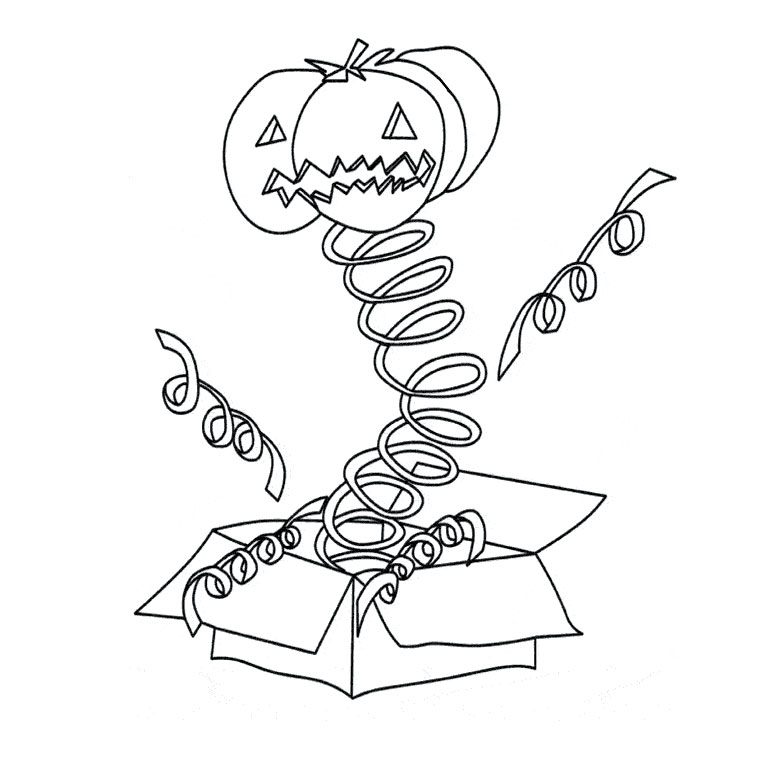 Coloriage Qui Fait Peur - Halloween à imprimer