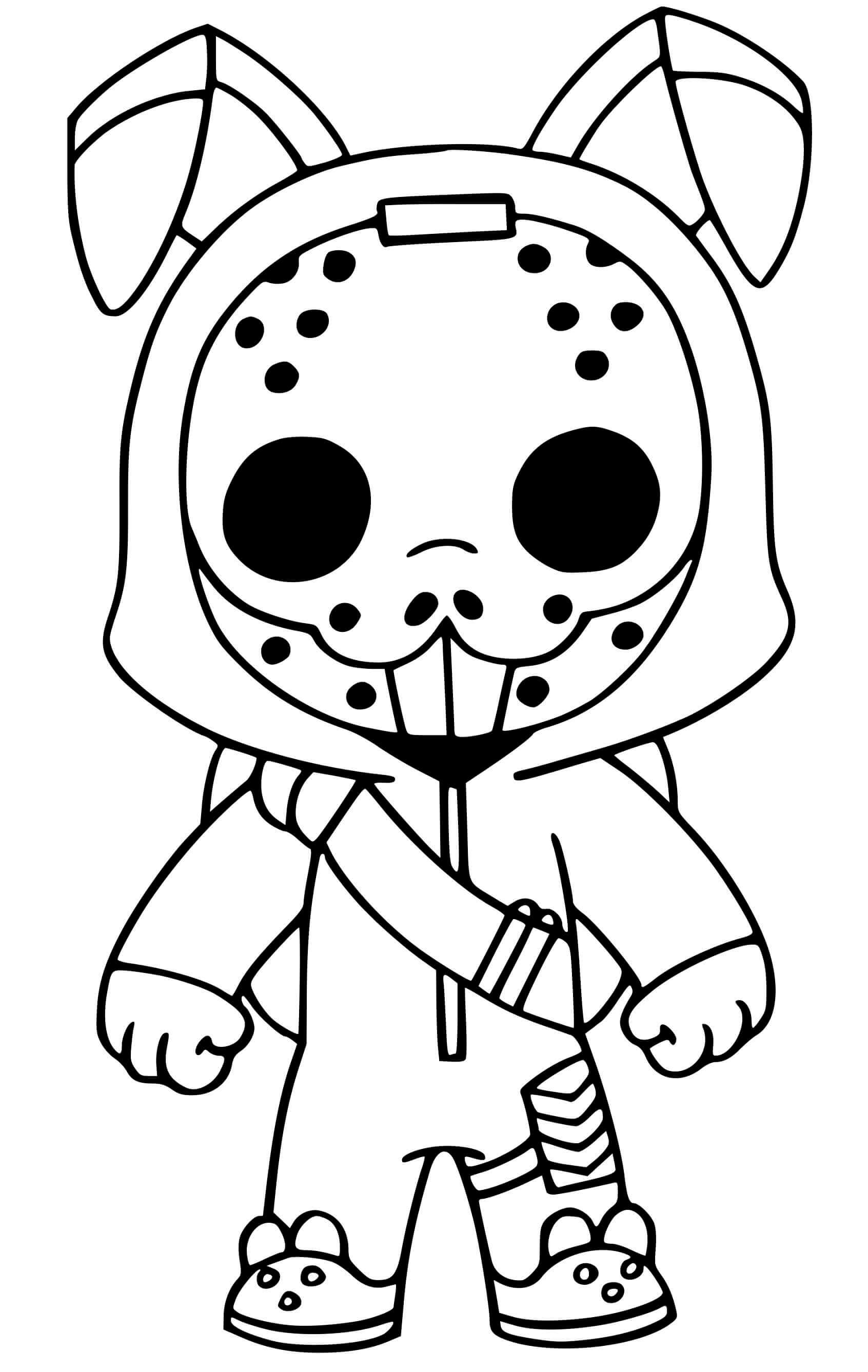 Coloriage Rabbit Raider Fortnite - Fortnite à imprimer