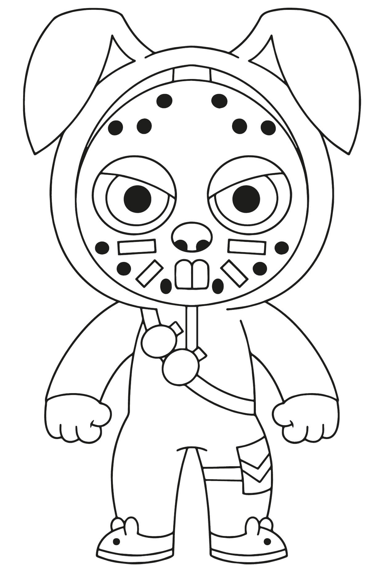 Coloriage Rabbit Raider - Fortnite à imprimer