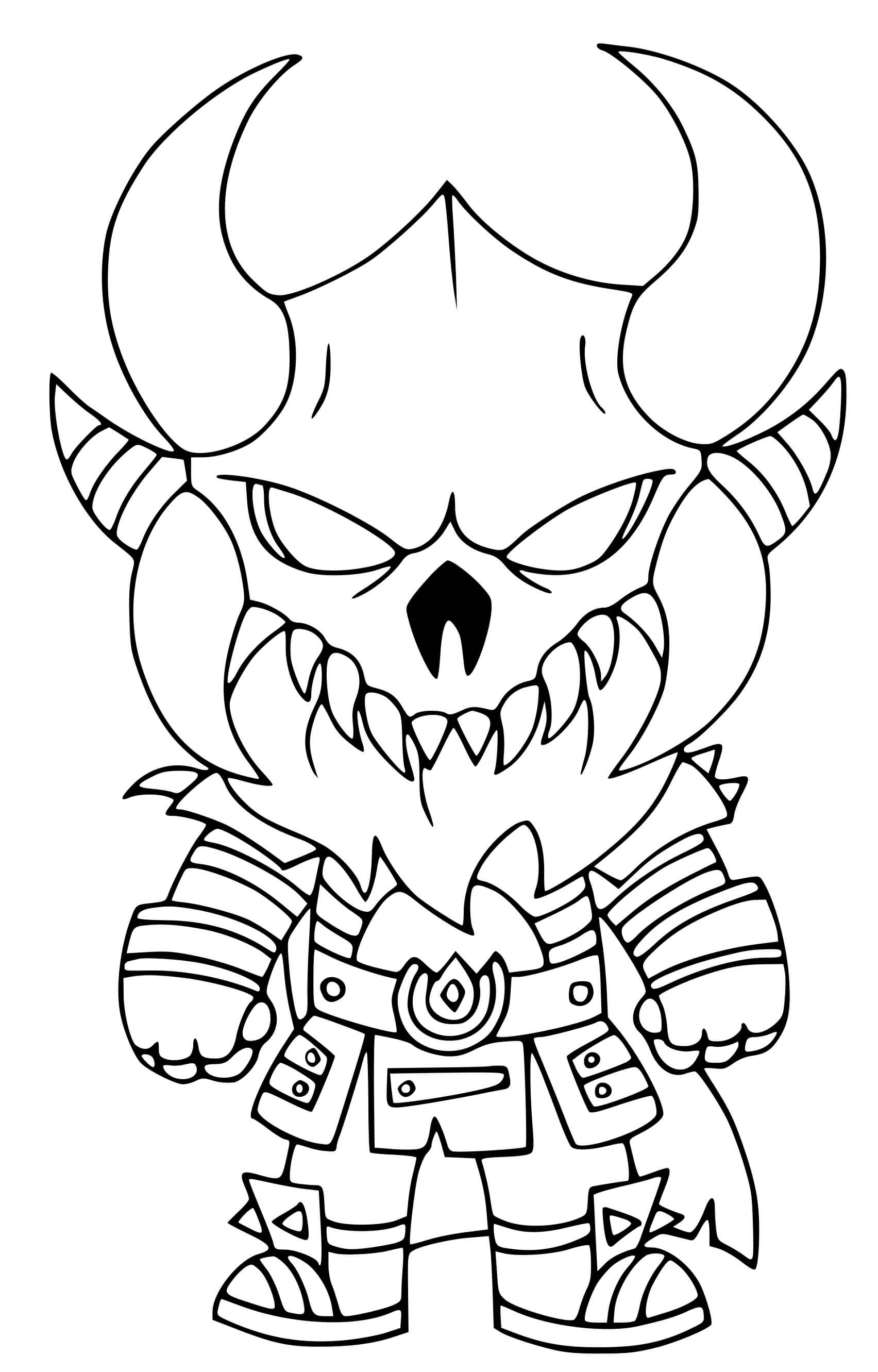 Coloriage Ragnarok Légendaire - Fortnite à imprimer