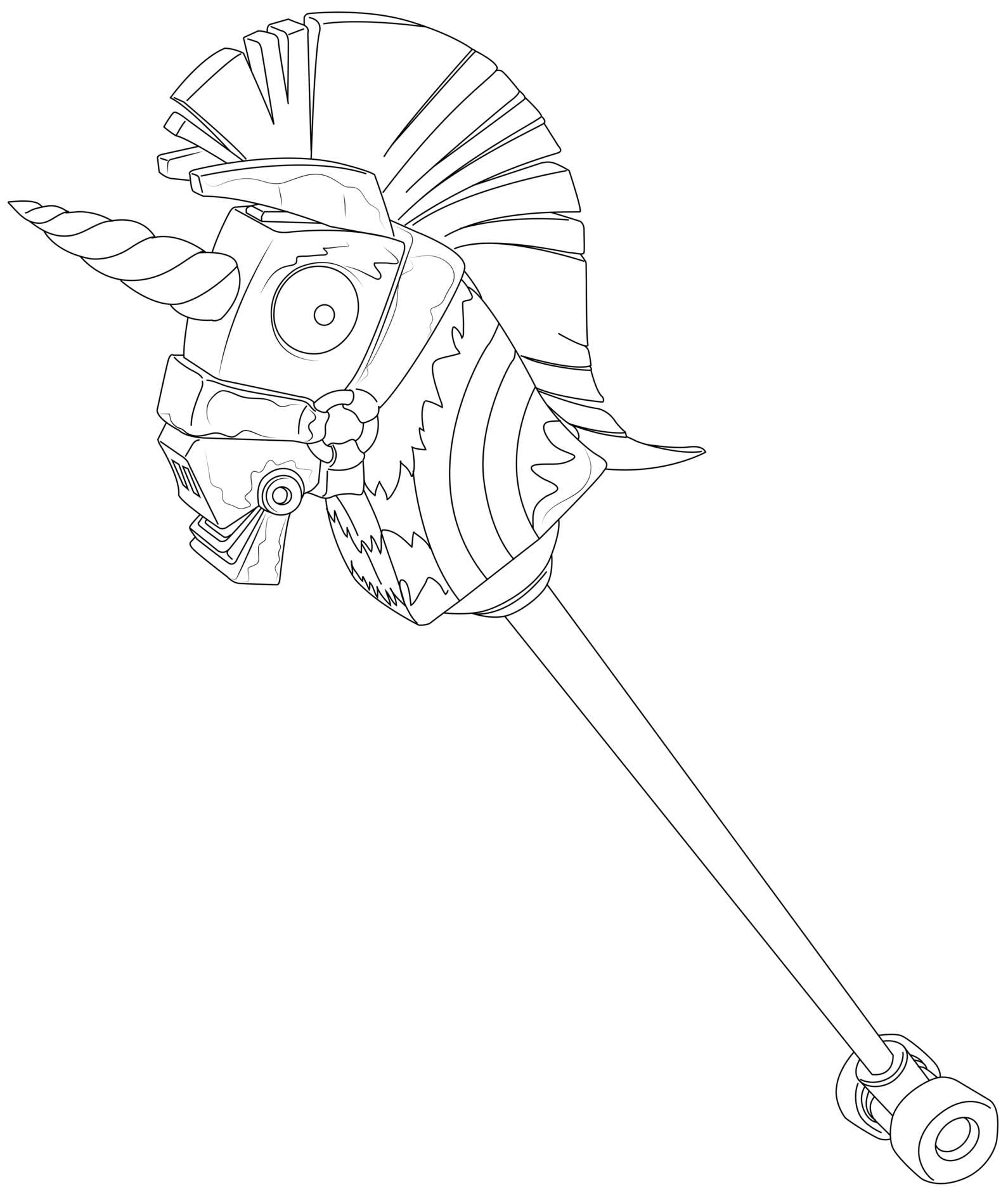 Coloriage Rainbow Smash Pick Axe Fortnite Hd - Fortnite à imprimer