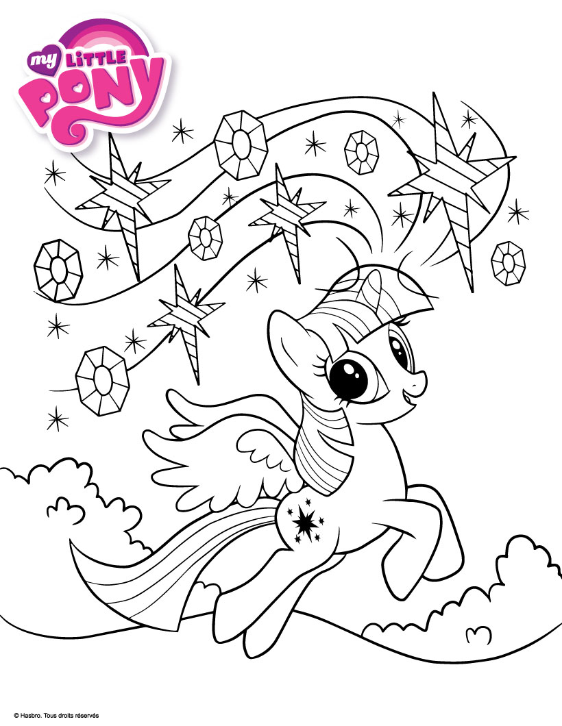 Coloriage Arc-en-Ciel Mon Petit Poney - My little pony à imprimer