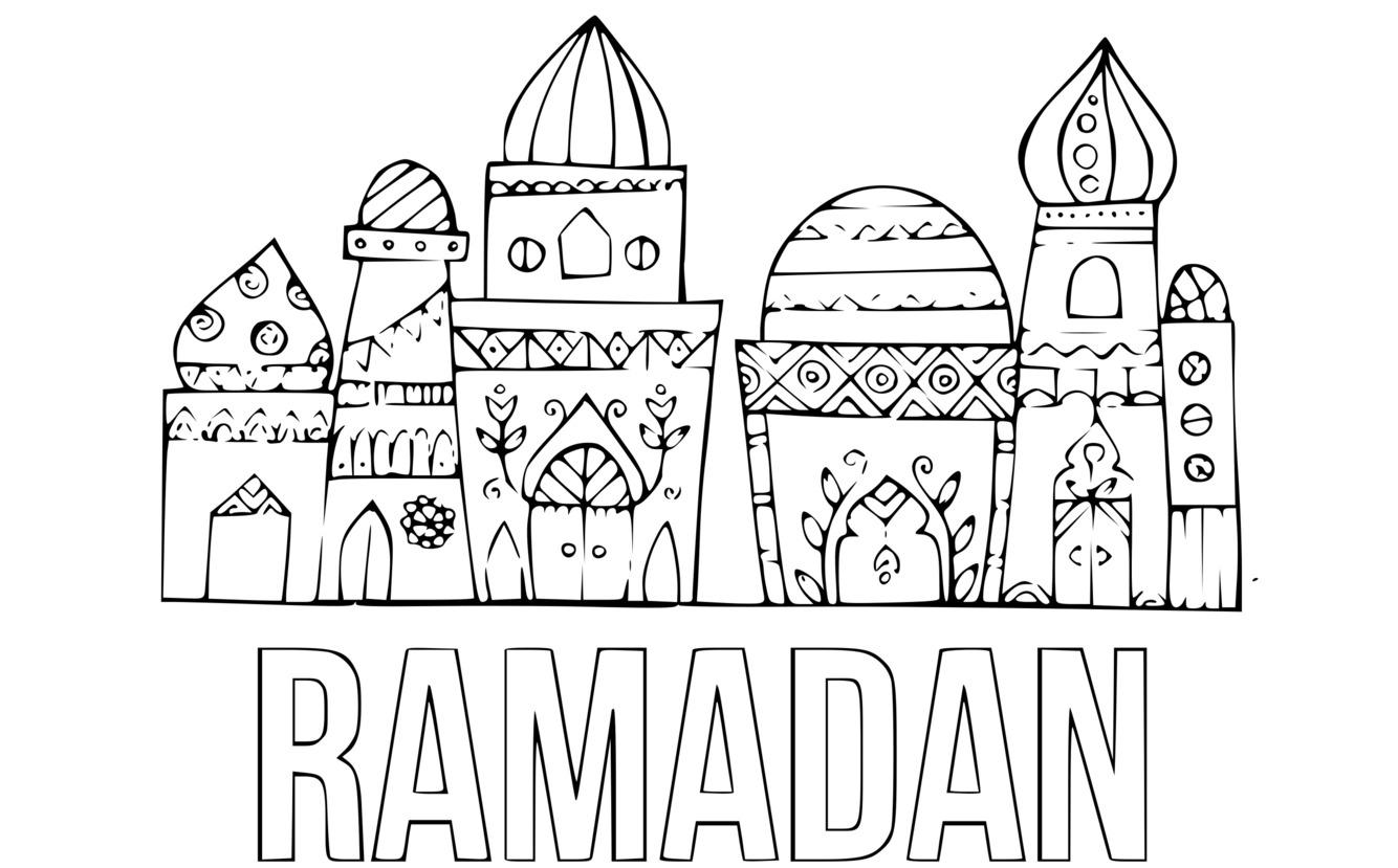 Coloriage Ramadan Facile - Ramadan à imprimer