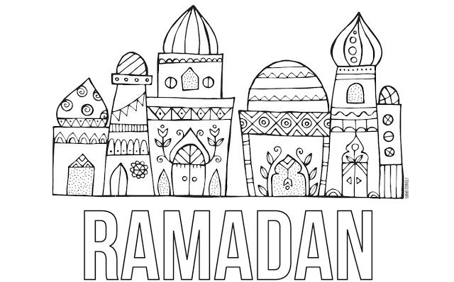 Coloriage Ramadan Ramadhan - Ramadan à imprimer