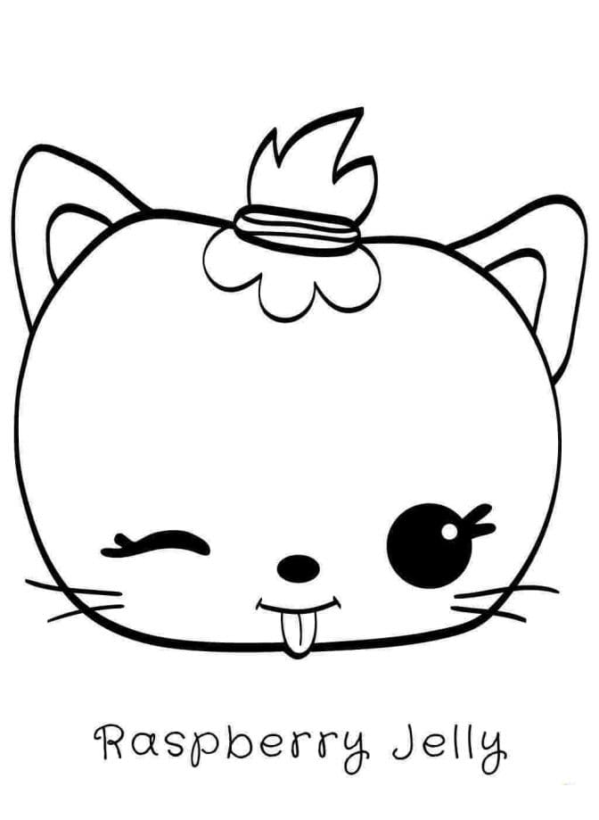 Coloriage Raspberry Jelly - Num noms à imprimer