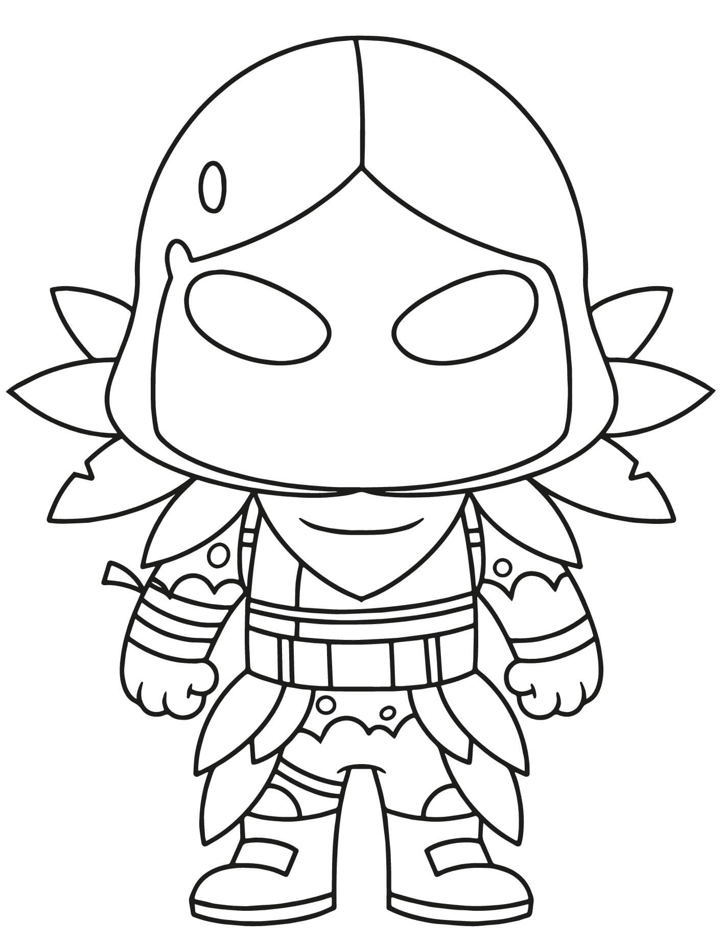 Coloriage Raven - Fortnite à imprimer