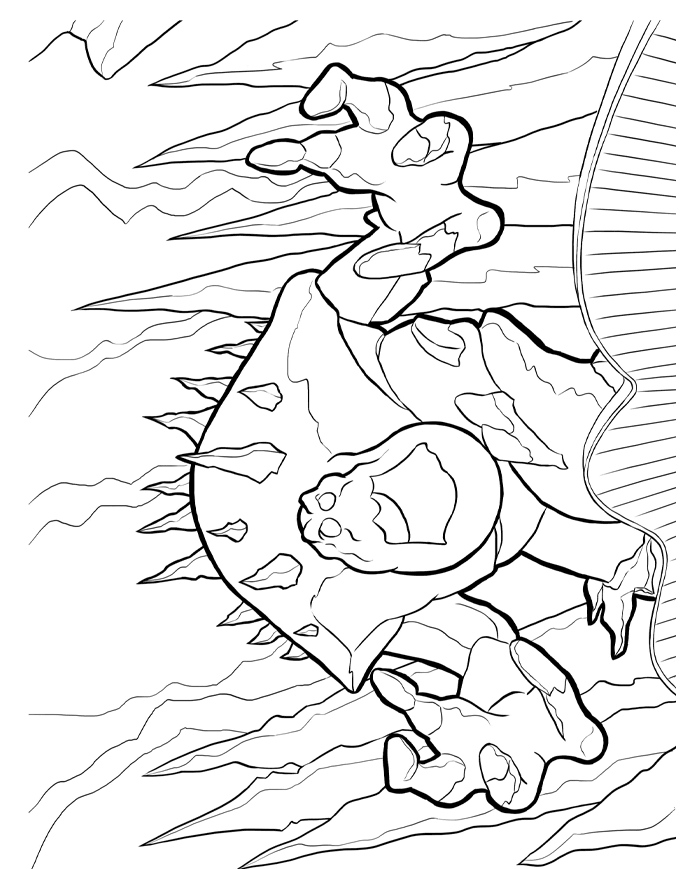 Coloriage Reine Des Neiges Desin Méchant - La Reine des neiges à imprimer
