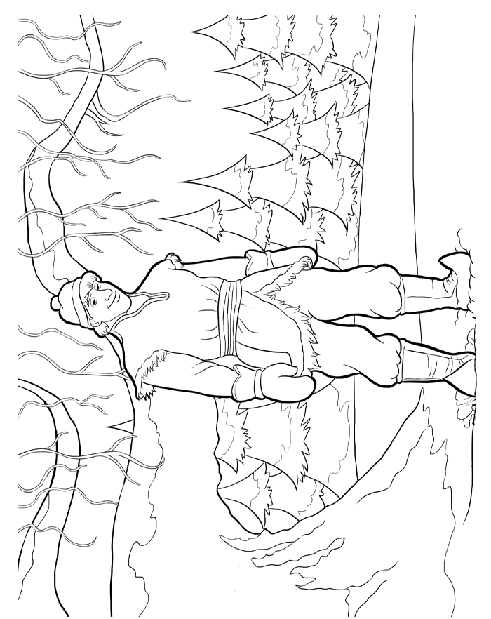 Coloriage Reine Des Neiges Kristoff Disney - La Reine des neiges à imprimer