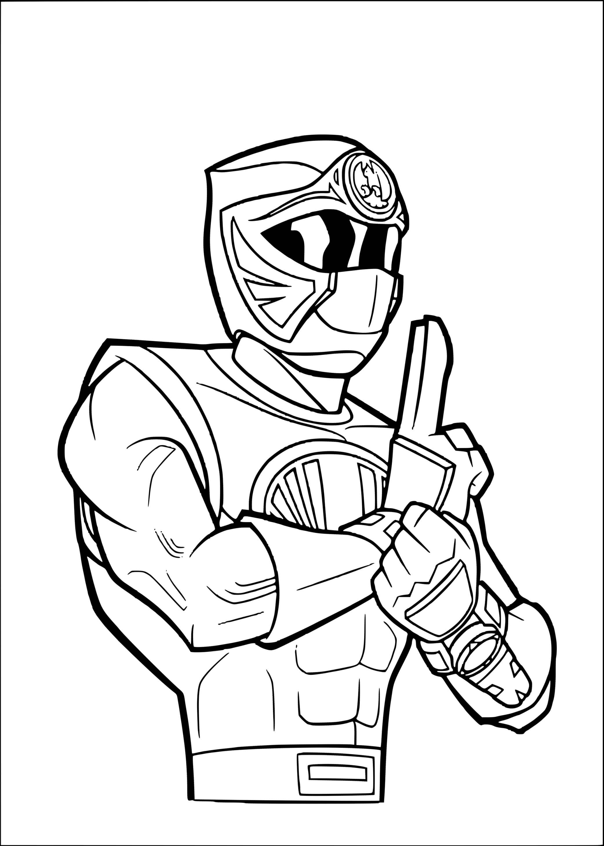 Coloriage Relaxing Time Before War - Power rangers à imprimer