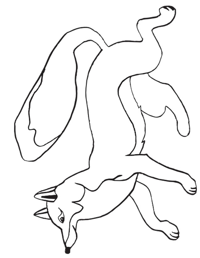 Coloriage Renard Dans La Nature - Renard à imprimer