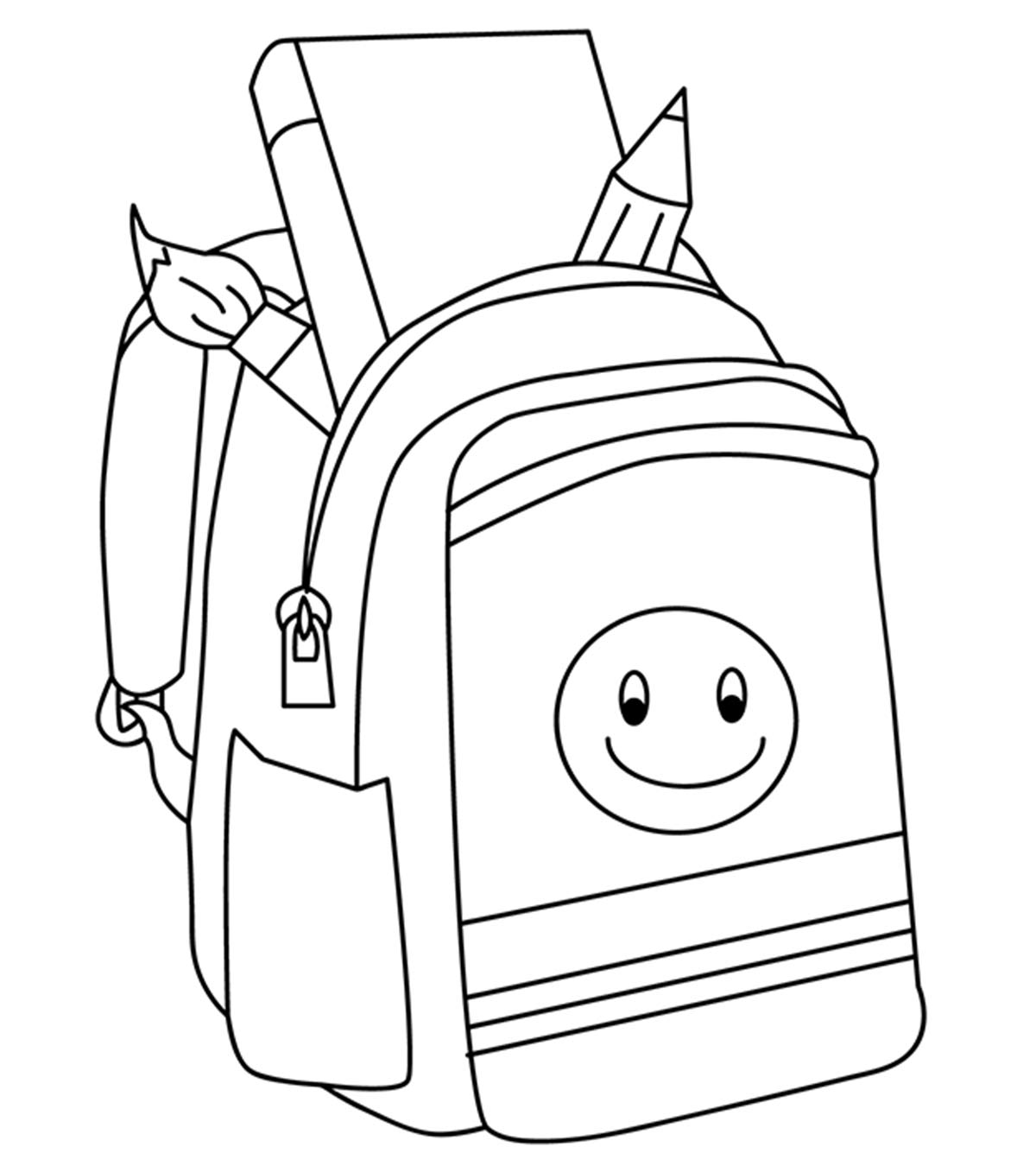 Coloriage Rentrée Scolaire Sac A Dos - Rentrée scolaire à imprimer