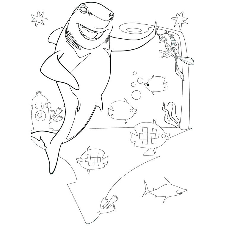 Coloriage Requin Nemo - Animaux à imprimer