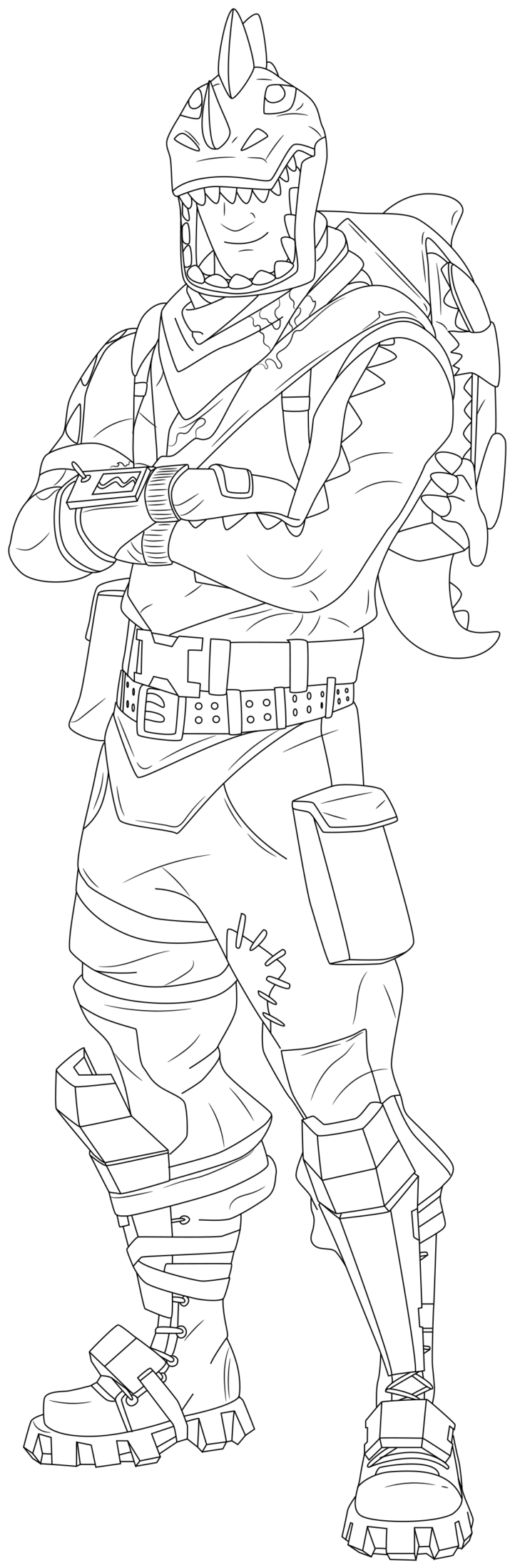 Coloriage Rex Fortnite Skin Hd - Fortnite à imprimer