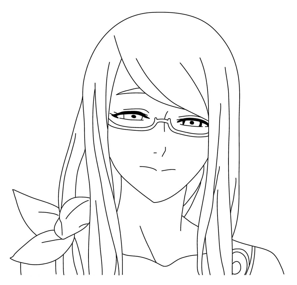 Coloriage Rize Kamishiro Tokyo Ghoul - Tokyo ghoul à imprimer
