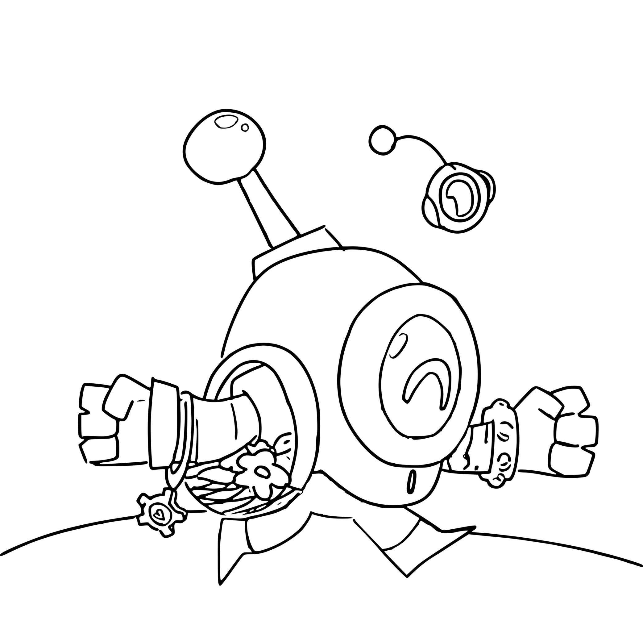 Coloriage Robot Nani Court Rapidement - Brawl stars à imprimer