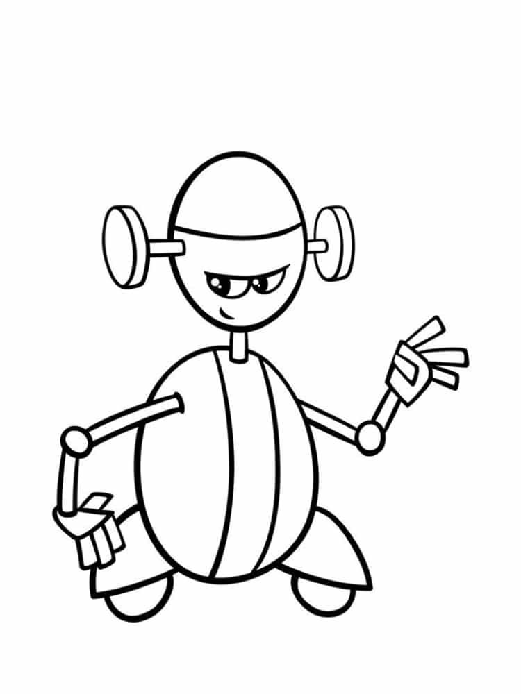 Coloriage Robot Nouvelle Génération - Robot à imprimer