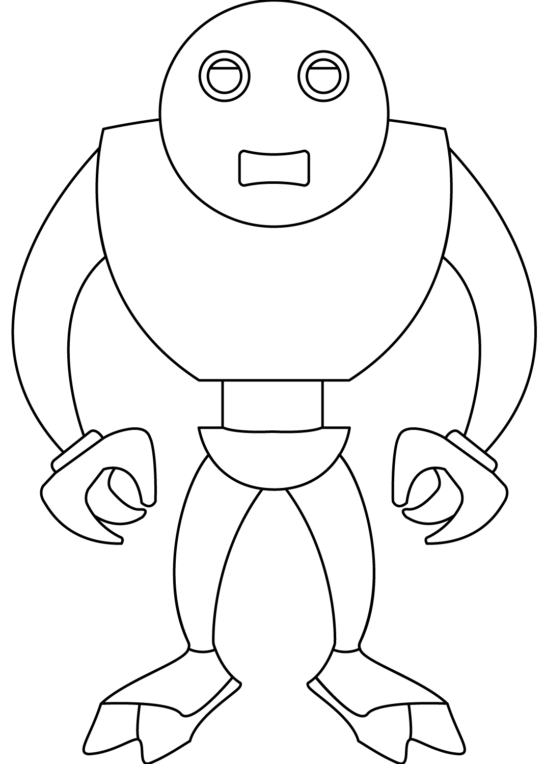 Coloriage Robot Terminator - Robot à imprimer