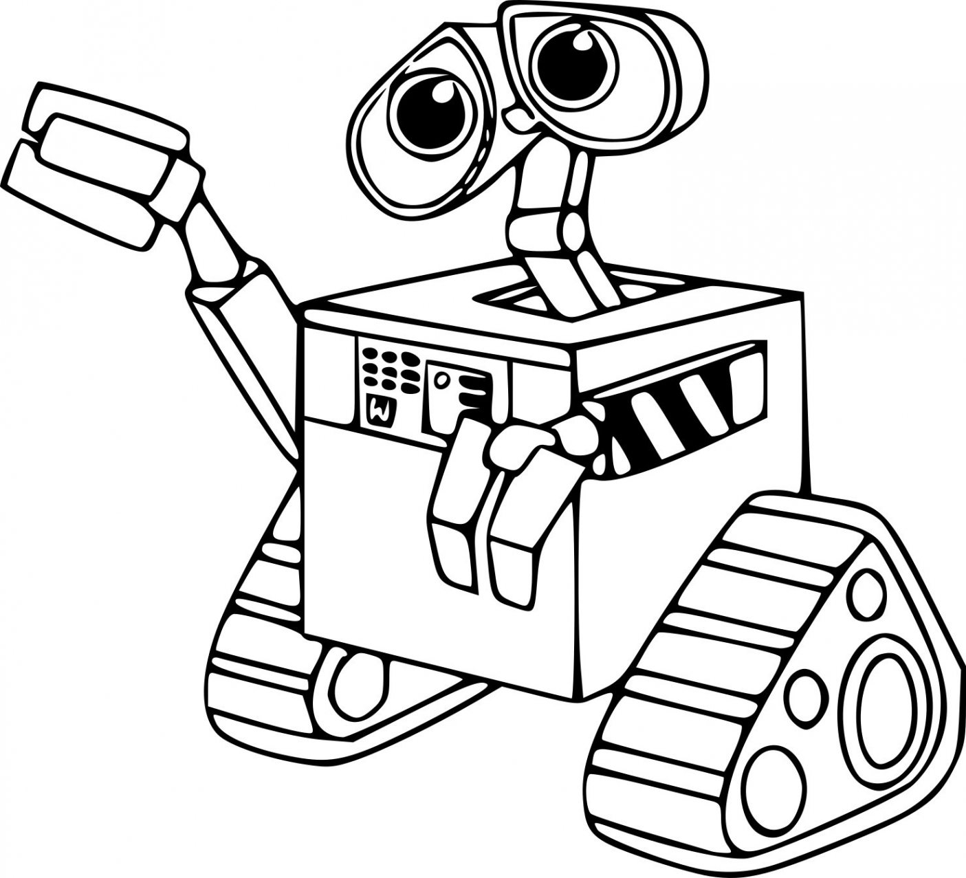 Coloriage Robot Wall E - Robot à imprimer